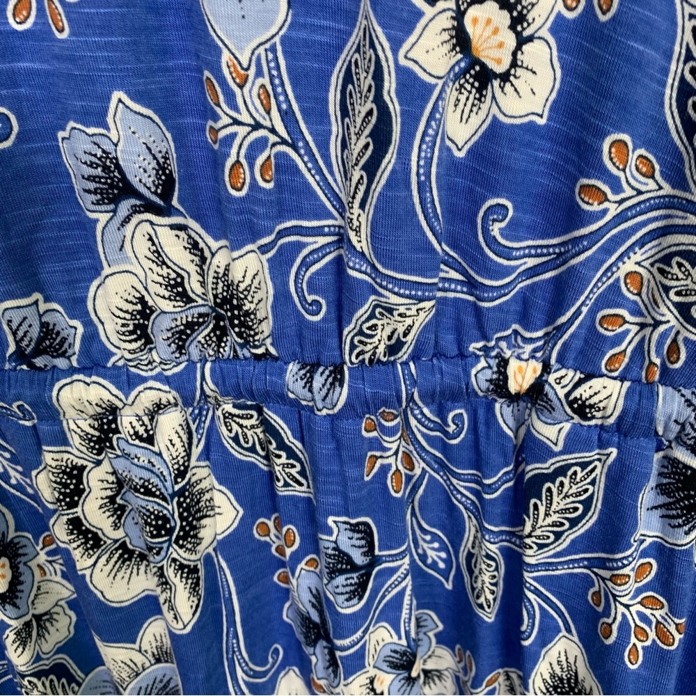 J.Jill Coastal Jersey Floral Tassel Detail Maxi Dress - Picture 8 of 14
